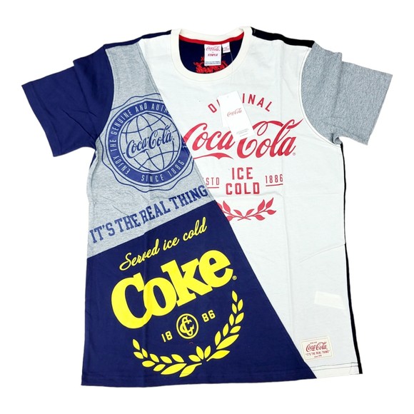 Staple Pigeon by coca cola t shirt multicolor / short sleeve / graphic logo tee - Picture 1 of 4